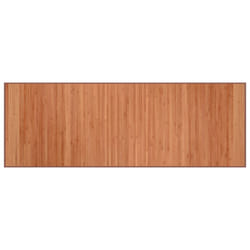 vidaXL Rug Floor Mat Area Rug Hallway Carpet Runner Rectangular Brown Bamboo