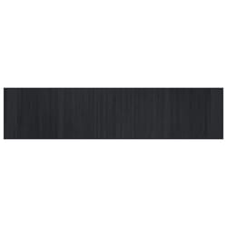 vidaXL Rug Floor Mat Area Rug Hallway Carpet Runner Rectangular Black Bamboo