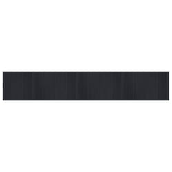 vidaXL Rug Floor Mat Area Rug Hallway Carpet Runner Rectangular Black Bamboo