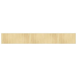 vidaXL Rug Floor Mat Area Rug Carpet Runner Rectangular Light Natural Bamboo