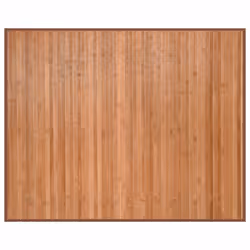 vidaXL Rug Kitchen Floor Mat Area Rug Living Room Hallway Carpet Square Bamboo - natural, 80 x 100 cm