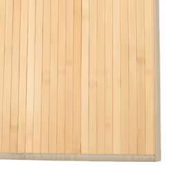 vidaXL Rug Floor Mat Area Rug Carpet Runner Rectangular Light Natural Bamboo - Additional view 5