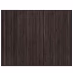 vidaXL Rug Floor Mat Area Rug Carpet Runner Rectangular Dark Brown Bamboo