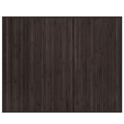 vidaXL Rug Floor Mat Area Rug Carpet Runner Rectangular Dark Brown Bamboo
