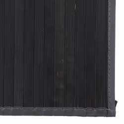 vidaXL Rug Floor Mat Area Rug Hallway Carpet Runner Rectangular Black Bamboo - Additional view 5