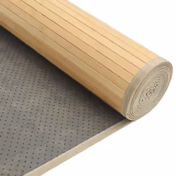 vidaXL Rug Floor Mat Area Rug Carpet Runner Rectangular Light Natural Bamboo - Additional view 4