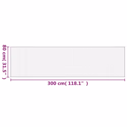 vidaXL Rug Floor Mat Area Rug Hallway Carpet Runner Rectangular Natural Bamboo