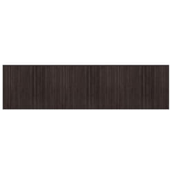 vidaXL Rug Floor Mat Area Rug Carpet Runner Rectangular Dark Brown Bamboo