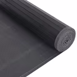 vidaXL Rug Floor Mat Area Rug Hallway Carpet Runner Rectangular Black Bamboo - Additional view 4