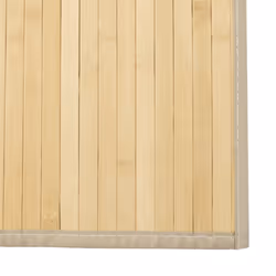 vidaXL Rug Kitchen Floor Mat Area Rug Living Room Hallway Carpet Square Bamboo - light natural, 100 x 100 cm - Additional view 5