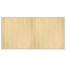 vidaXL Rug Floor Mat Area Rug Carpet Runner Rectangular Light Natural Bamboo