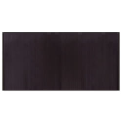 vidaXL Rug Floor Mat Area Rug Carpet Runner Rectangular Dark Brown Bamboo