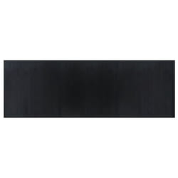 vidaXL Rug Floor Mat Area Rug Hallway Carpet Runner Rectangular Black Bamboo