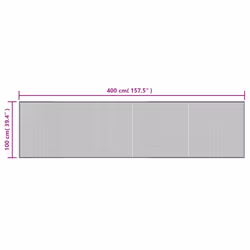 vidaXL Rug Floor Mat Area Rug Hallway Carpet Runner Rectangular Grey Bamboo