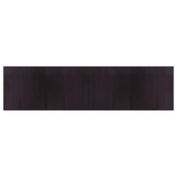 vidaXL Rug Floor Mat Area Rug Carpet Runner Rectangular Dark Brown Bamboo