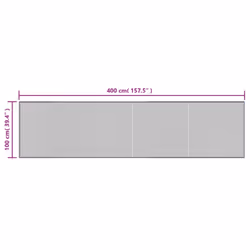 vidaXL Rug Floor Mat Area Rug Carpet Runner Rectangular Dark Brown Bamboo - Additional view 7