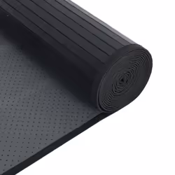 vidaXL Rug Floor Mat Area Rug Hallway Carpet Runner Rectangular Black Bamboo - Additional view 4