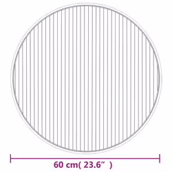vidaXL Rug Floor Mat Area Rug Kitchen Hallway Carpet Runner Round Black Bamboo - Additional view 3