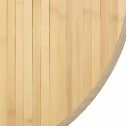 vidaXL Rug Floor Mat Area Rug Kitchen Hallway Carpet Runner Mat Round Bamboo - light natural, 60 cm - Additional view 5