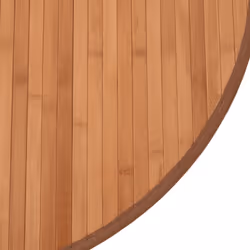 vidaXL Rug Floor Mat Area Rug Kitchen Hall Carpet Runner Round Natural Bamboo - Additional view 5