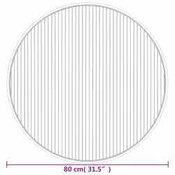 vidaXL Rug Floor Mat Area Rug Hallway Carpet Runner Round Dark Brown Bamboo - Additional view 7