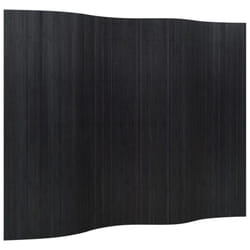 vidaXL Room Divider Indoor Privacy Screen Room Partition Privacy PanelÂ Bamboo - black, 165 x 250 cm