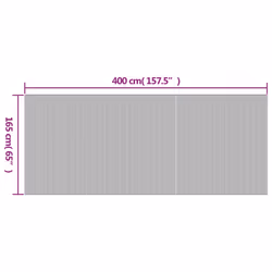 vidaXL Room Divider Indoor Privacy Screen Room Partition Privacy PanelÂ Bamboo - brown, 165 x 400 cm - Additional view 8