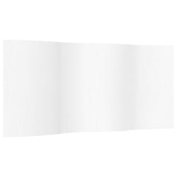 vidaXL Room Divider Indoor Privacy Screen Room Partition Privacy PanelÂ Bamboo - white, 165 x 400 cm