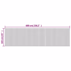 vidaXL Room Divider Privacy Screen Panel Room Partition Dark Brown Bamboo
