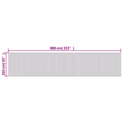 vidaXL Room Divider Privacy Screen Room Partition Privacy Panel Black Bamboo - Additional view 8