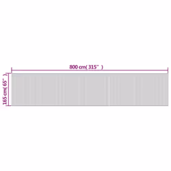 vidaXL Room Divider Privacy Screen Room Partition Privacy Panel White Bamboo - Additional view 8