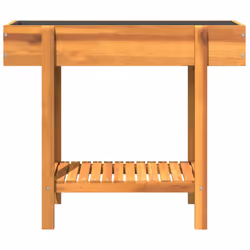 vidaXL Garden Raised Bed Outdoor Planter Flower Plant Stand Solid Wood Acacia - Additional view 4