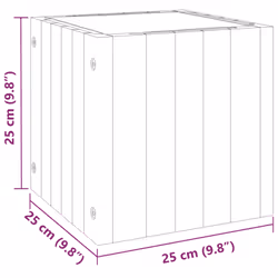 vidaXL Garden Planter Outdoor Flower Pot Planter Pot Box Solid Wood Acacia - Additional view 3