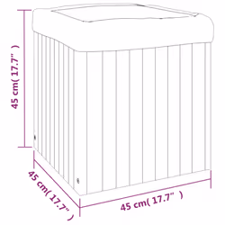 vidaXL Garden Planter Outdoor Flower Pot Planter Pot Box Solid Wood Acacia