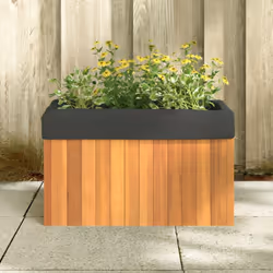vidaXL Garden Planter Outdoor Flower Pot Planter Pot Box Solid Wood Acacia - Additional view 2