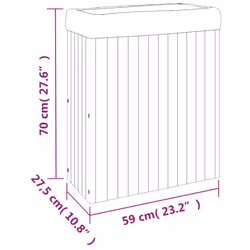 vidaXL Garden Planter Outdoor Flower Pot Planter Pot Box Solid Wood Acacia - Additional view 9