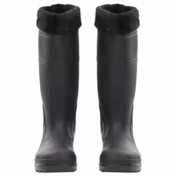 vidaXL Rian Boots with Removable Socks Waterproof Wellies Black Size 39 PVC - Additional view 2