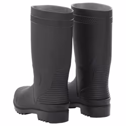 vidaXL Rain Boots Waterproof Wellies Outdoor Garden Shoes Black Size 46 PVC - 38 - Additional view 4