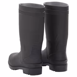 vidaXL Rain Boots Waterproof Wellies Outdoor Garden Shoes Black Size 46 PVC - 39 - Additional view 4