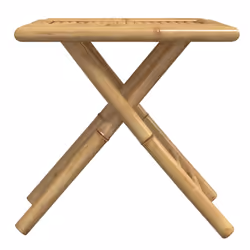 vidaXL Folding Garden Table Foldable Outdoor Table Patio Dining Table Bamboo - 45 x 45 x 45 cm - Additional view 4