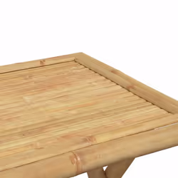 vidaXL Folding Garden Table Foldable Outdoor Table Patio Dining Table Bamboo - 45 x 45 x 45 cm - Additional view 6