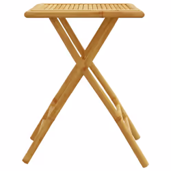 vidaXL Folding Garden Table Foldable Outdoor Table Patio Dining Table Bamboo - 55 x 55 75 cm - Additional view 4