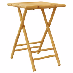 vidaXL Folding Garden Table Foldable Outdoor Table Patio Dining Table Bamboo - 55 x 55 75 cm - Additional view 5