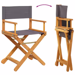 VidaXL 365836 outdoor chair Terrace Padded seat Acacia wood, Polyester Grey - Additional view 7
