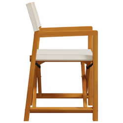 VidaXL 365837 outdoor chair Terrace Padded seat Acacia wood, Polyester Cream, White - Additional view 5