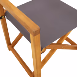 VidaXL 365838 outdoor chair Terrace Padded seat Acacia wood, Polyester Grey - Additional view 8