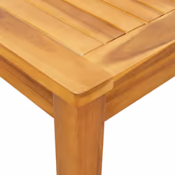 vidaXL Garden Table Balcony Outdoor Table Dinning Table Solid Acacia Wood - 110 x 55 x 75 cm - Additional view 8