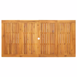 vidaXL Garden Table Balcony Outdoor Table Dinning Table Solid Acacia Wood - 180 x 90 x 75 cm - Additional view 6