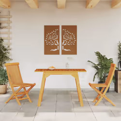 vidaXL Garden Dining Table Coffee Table Outdoor Dining Table Solid Wood Acacia