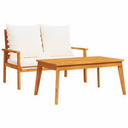 VidaXL 366375, Acacia wood, Fabric, Polyester, Adults & Children, 680 mm, 650 mm, 810 mm